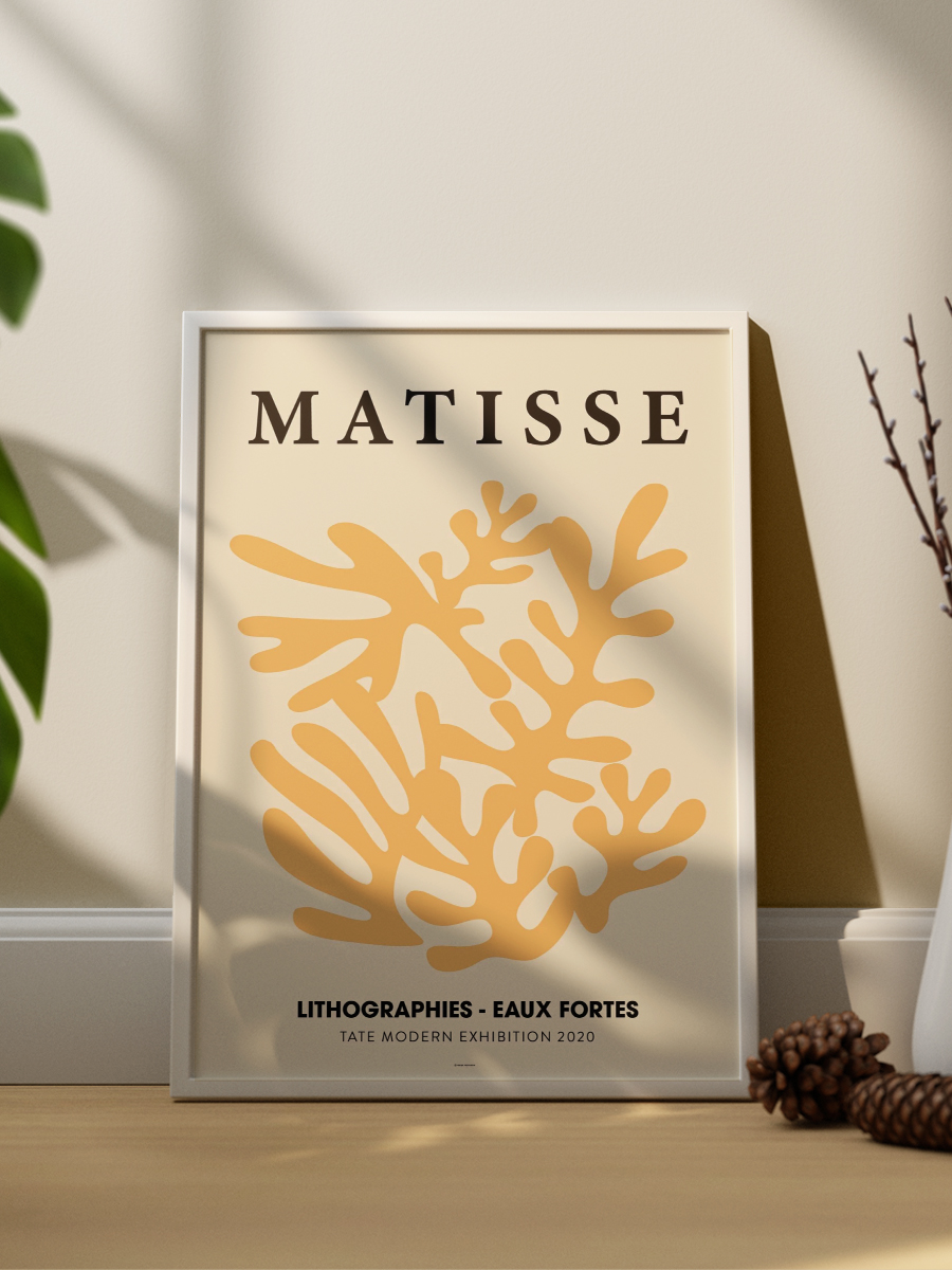 Matisse 3'lü Çerçevesiz Poster Duvar Tablosu Poster Modern Tablo Dekoratif Çerçevesiz Tablo Seti