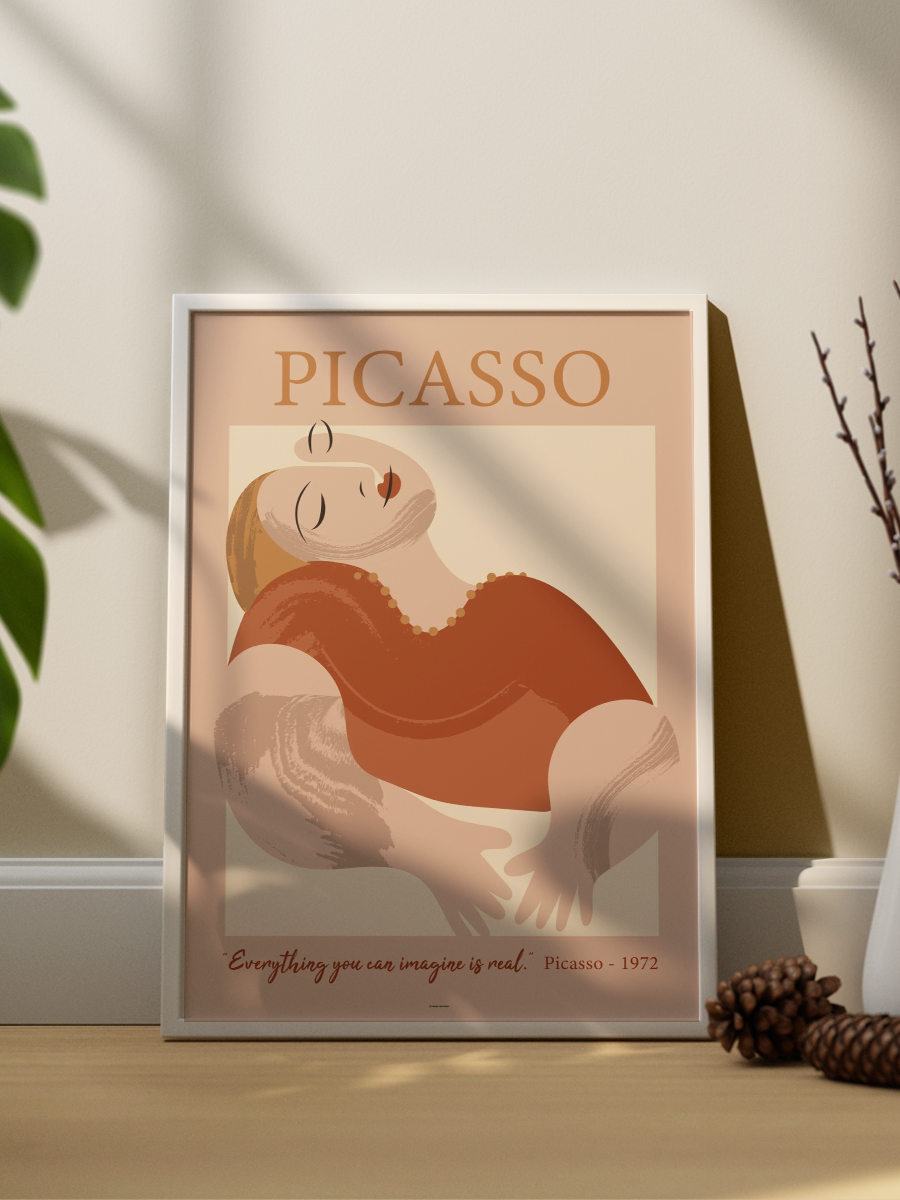 Picasso 2'li Çerçevesiz Poster Duvar Tablosu Poster Modern Tablo Dekoratif Çerçevesiz Tablo Seti