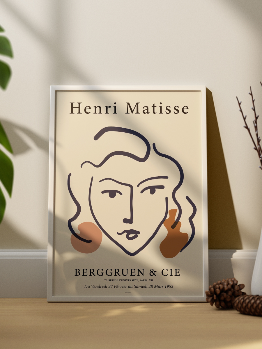 Matisse 2'li Çerçevesiz Poster Duvar Tablosu Poster Modern Tablo Dekoratif Çerçevesiz Tablo Seti