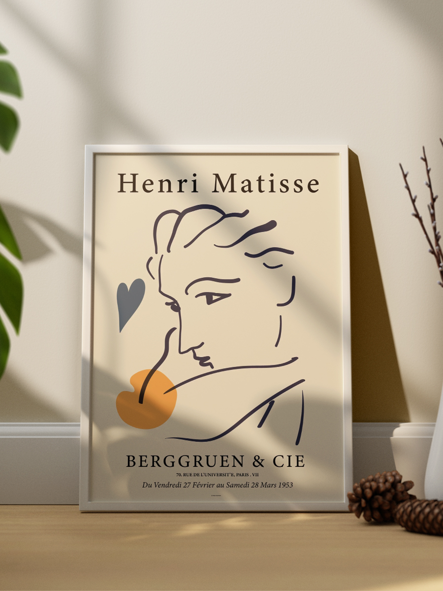 Matisse 2'li Çerçevesiz Poster Duvar Tablosu Poster Modern Tablo Dekoratif Çerçevesiz Tablo Seti