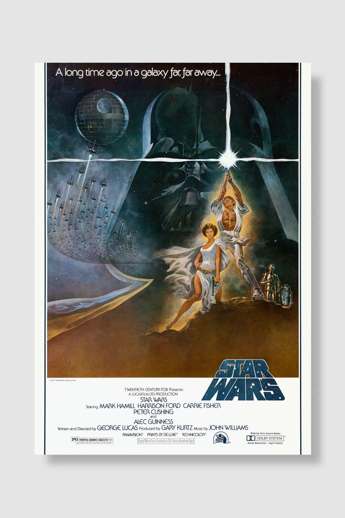 Yıldız Savaşları: Yeni Umut - Star Wars Film Poster Çerçevesiz Yüksek Kalite Film Afiş Duvar Poster