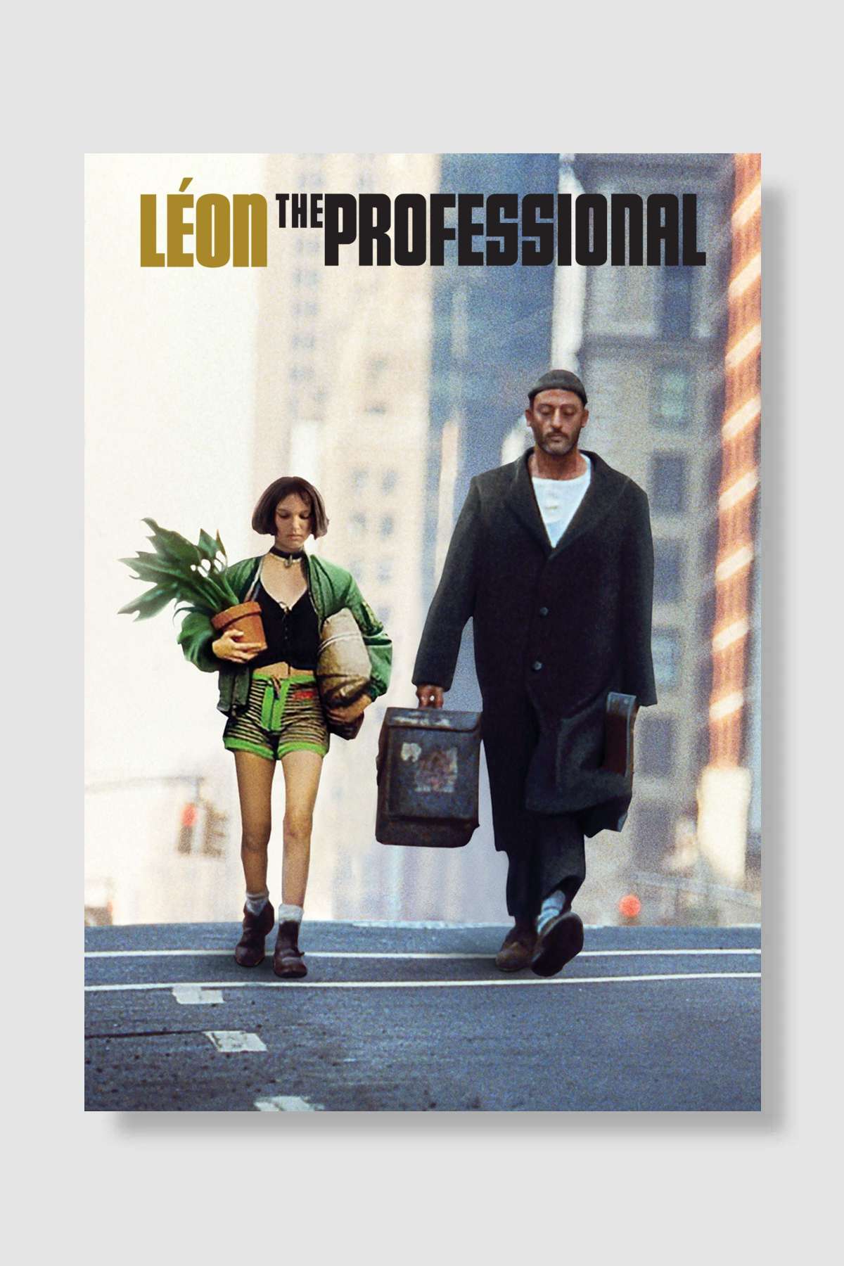 Sevginin Gücü - Léon: The Professional Film Poster Çerçevesiz Yüksek Kalite Film Afiş Duvar Poster