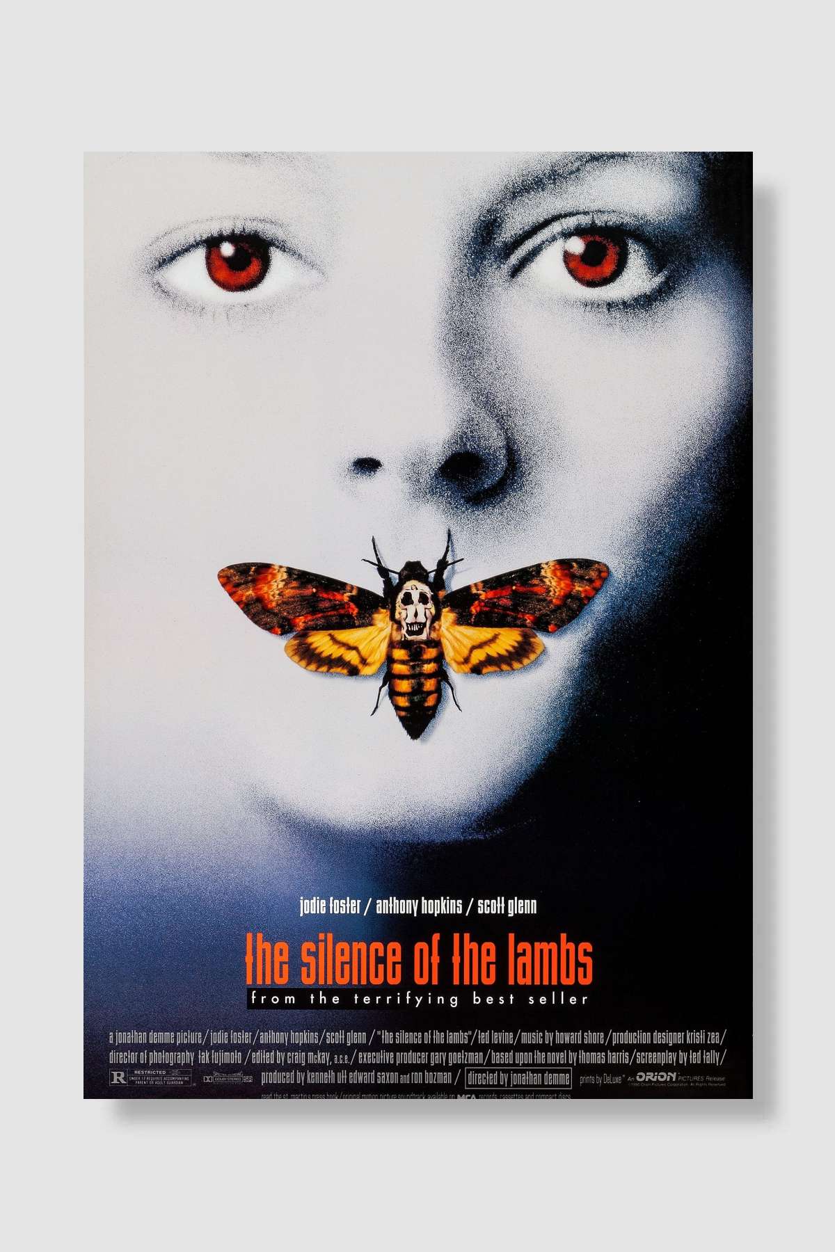 Kuzuların Sessizliği - The Silence of the Lambs Film Poster Çerçevesiz Yüksek Kalite Film Afiş Duvar Poster