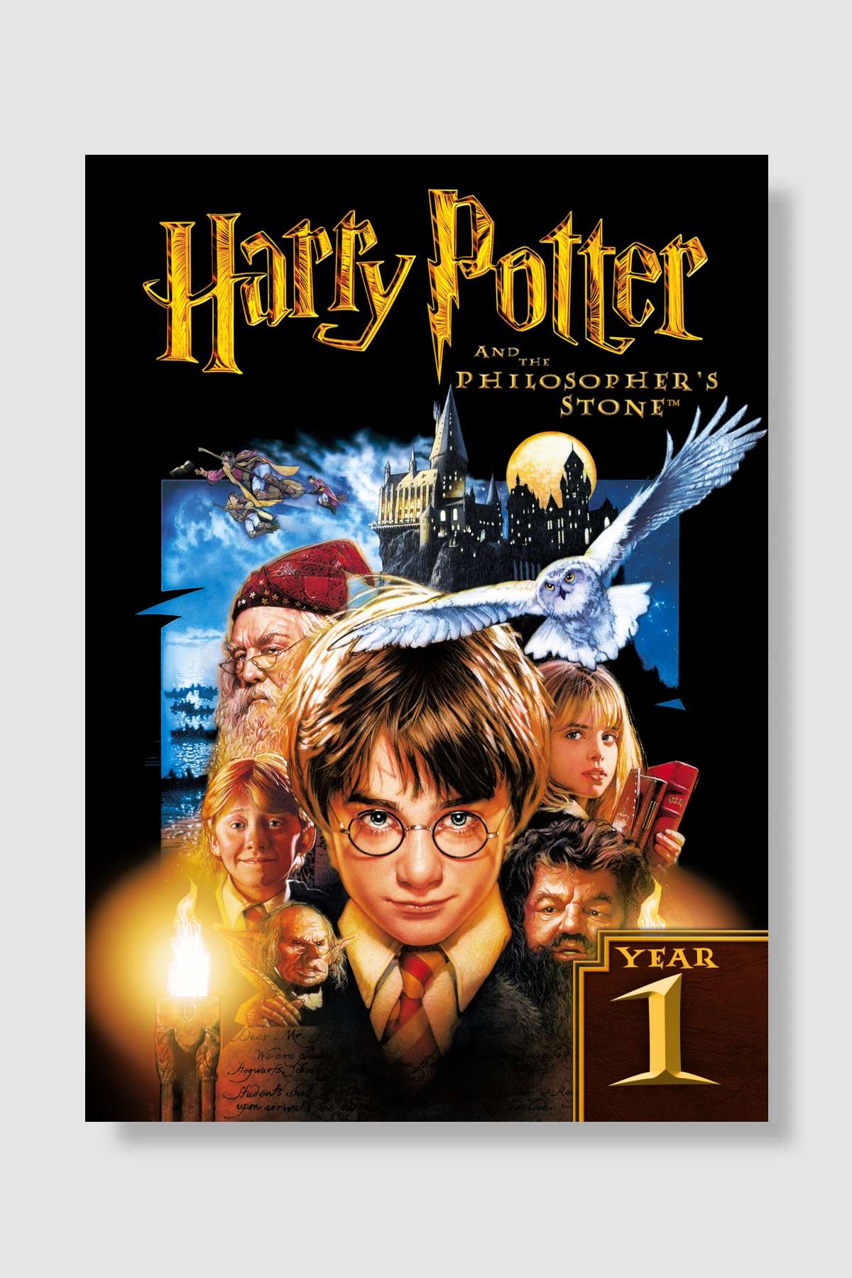 Harry Potter ve Felsefe Taşı - Harry Potter and the Philosopher's Stone Film Poster Çerçevesiz Yüksek Kalite Film Afiş Duvar Poster