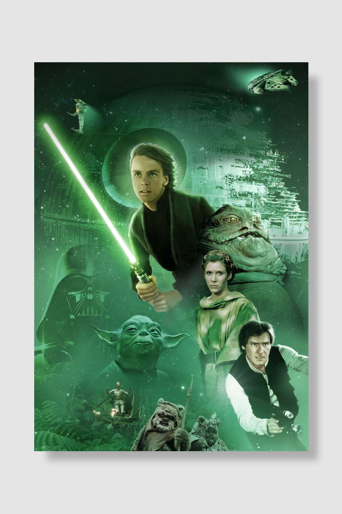 Yıldız Savaşları: Jedi'nin Dönüşü - Return of the Jedi Film Poster Çerçevesiz Yüksek Kalite Film Afiş Duvar Poster