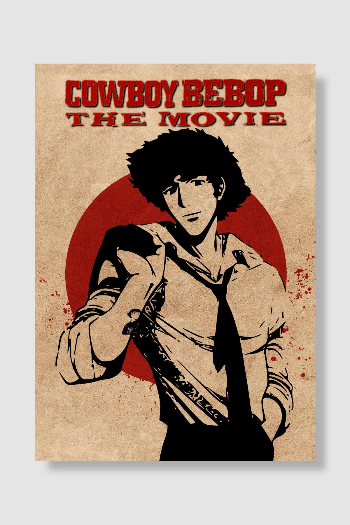 Cowboy Bebop Cennet Kapısı - カウボーイビバップ 天国の扉 Film Poster Çerçevesiz Yüksek Kalite Film Afiş Duvar Poster