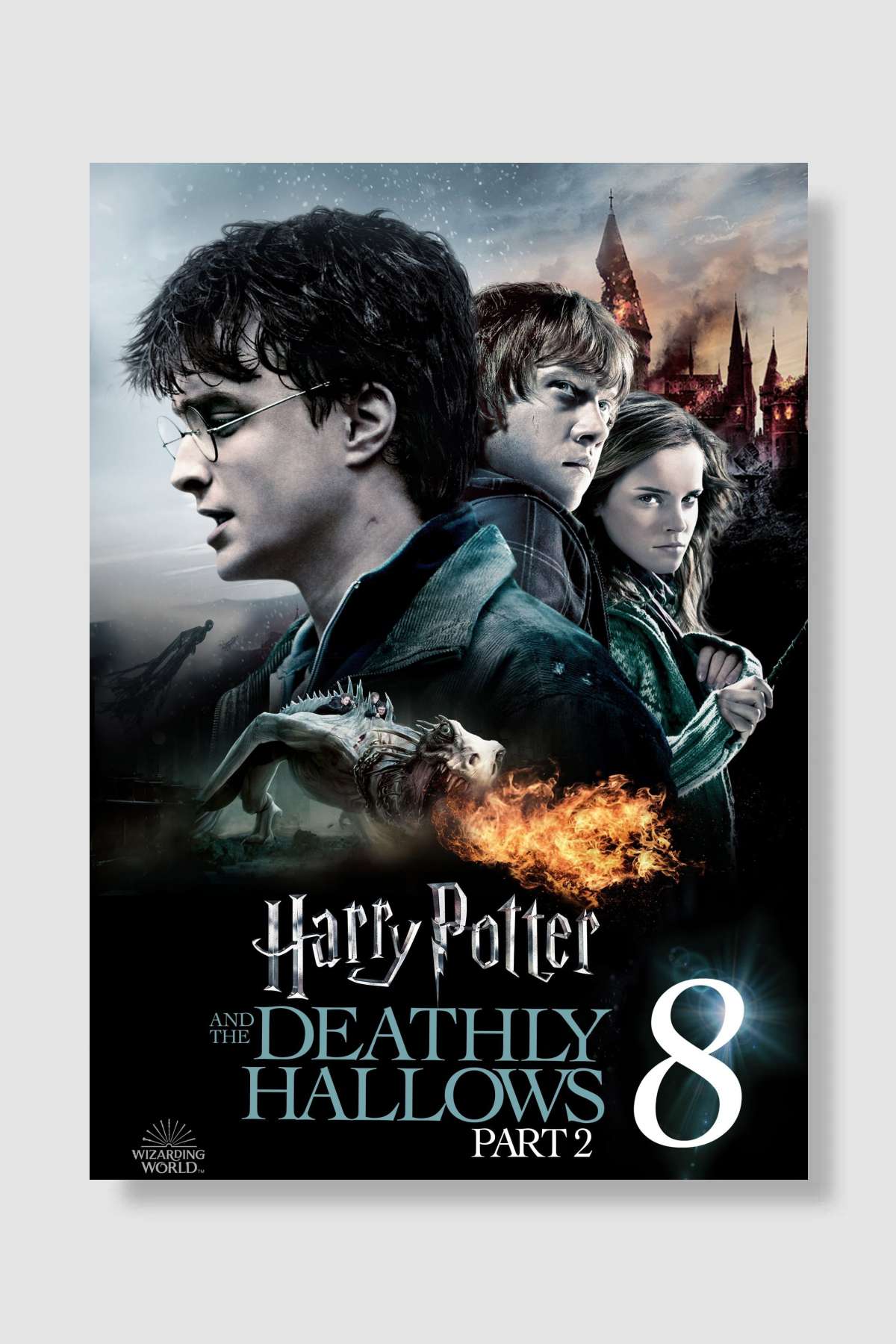 Harry Potter ve Ölüm Yadigârları: Bölüm 2 - Harry Potter and the Deathly Hallows: Part 2 Film Poster Çerçevesiz Yüksek Kalite Film Afiş Duvar Poster