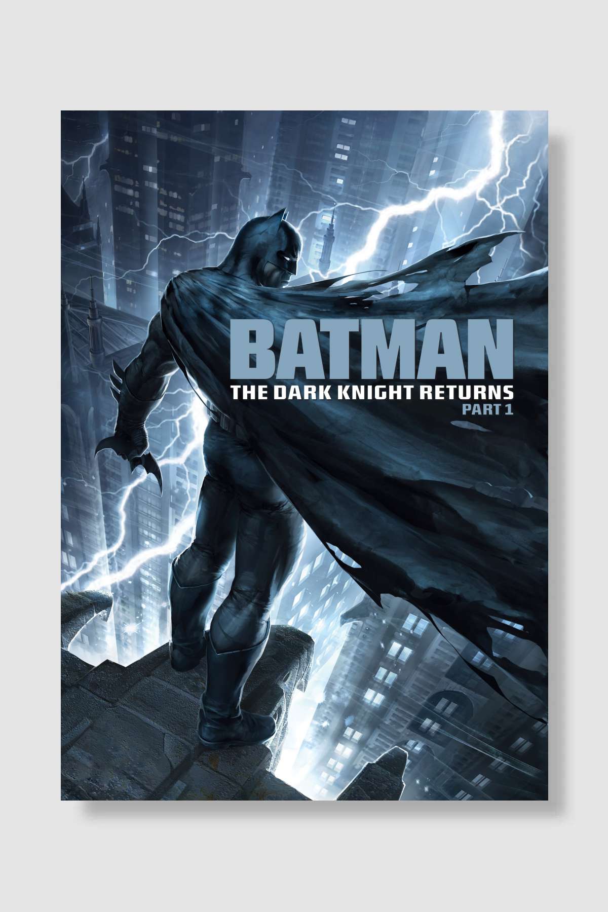 Batman: Kara Şövalye Dönüyor 1. Bölüm - Batman: The Dark Knight Returns, Part 1 Film Poster Çerçevesiz Yüksek Kalite Film Afiş Duvar Poster