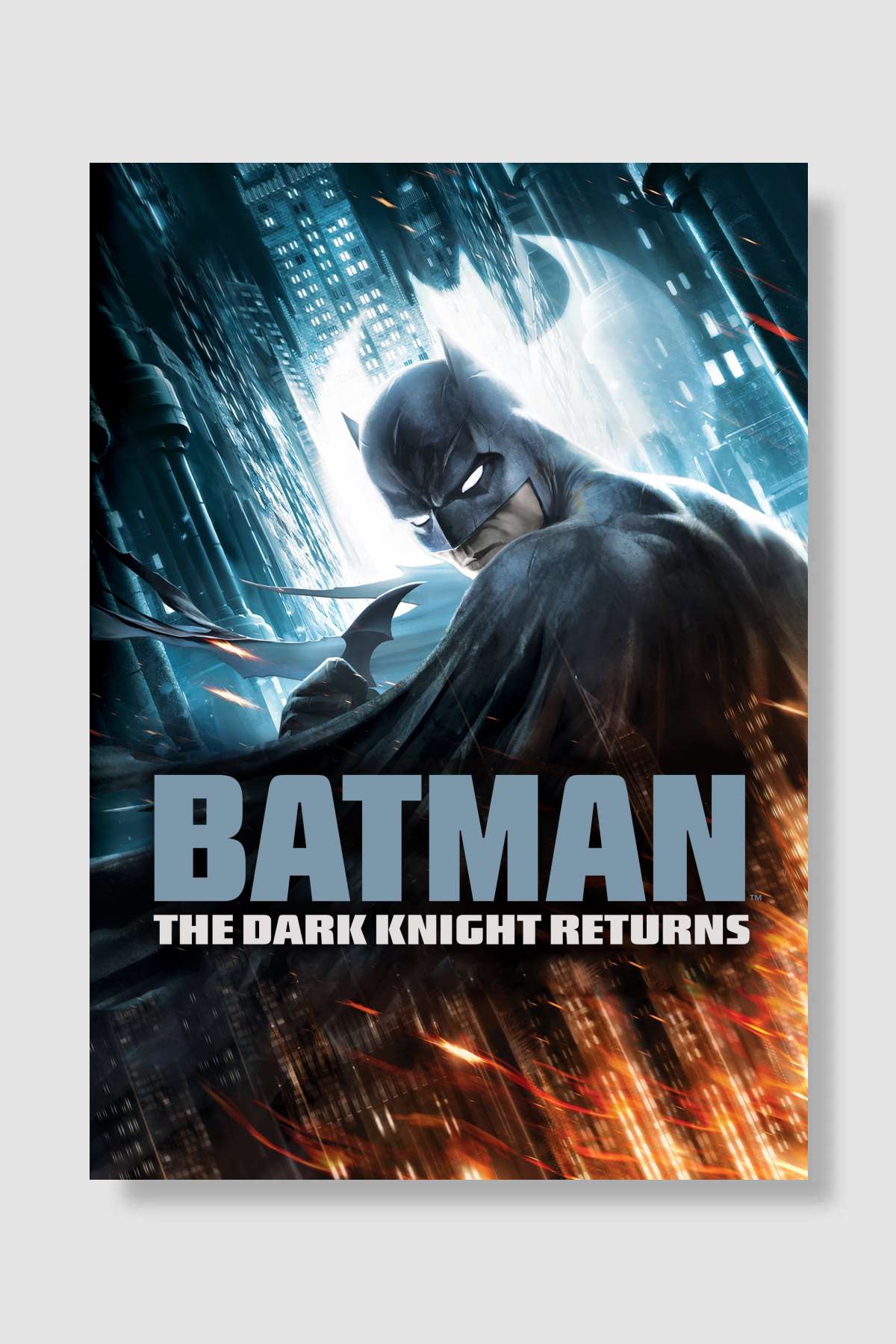 Batman: Kara Şövalye Dönüyor 1. Bölüm - Batman: The Dark Knight Returns, Part 1 Film Poster Çerçevesiz Yüksek Kalite Film Afiş Duvar Poster