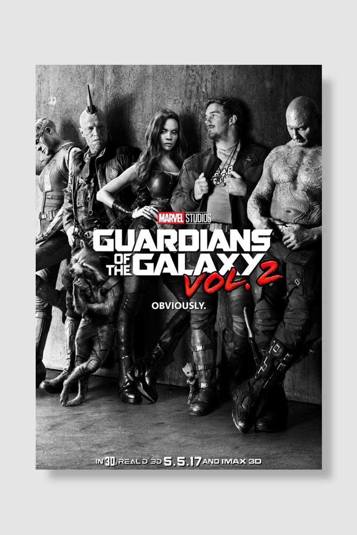 Galaksinin Koruyucuları 2 - Guardians of the Galaxy Vol. 2 Film Poster Çerçevesiz Yüksek Kalite Film Afiş Duvar Poster