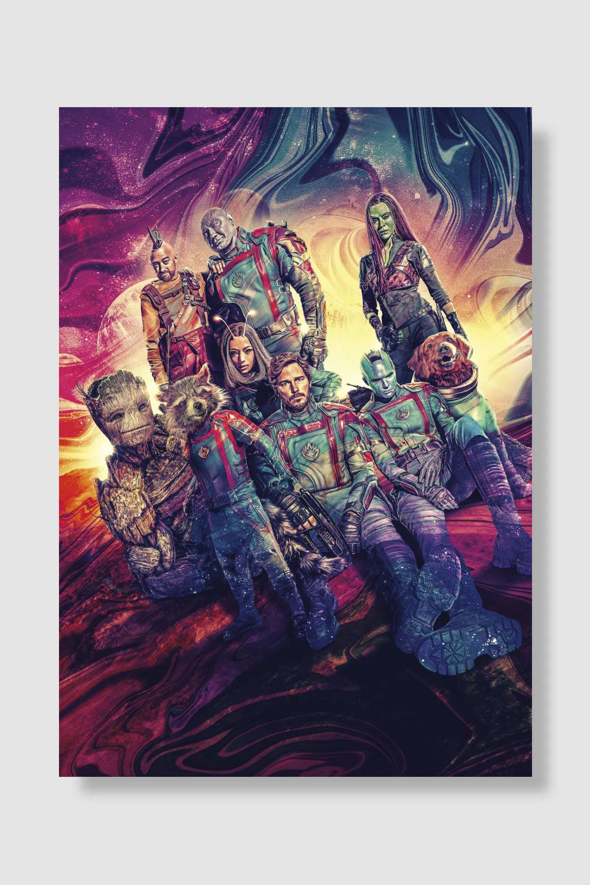 Galaksinin Koruyucuları 3 - Guardians of the Galaxy Vol. 3 Film Poster Çerçevesiz Yüksek Kalite Film Afiş Duvar Poster