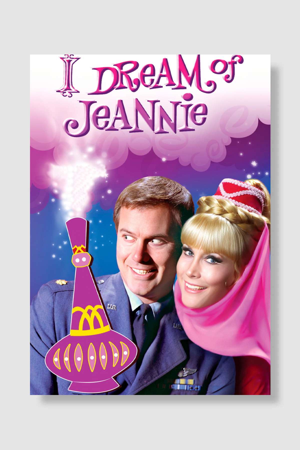 I Dream of Jeannie Dizi Poster Çerçevesiz Yüksek Kalite Dizi Afiş Duvar Poster