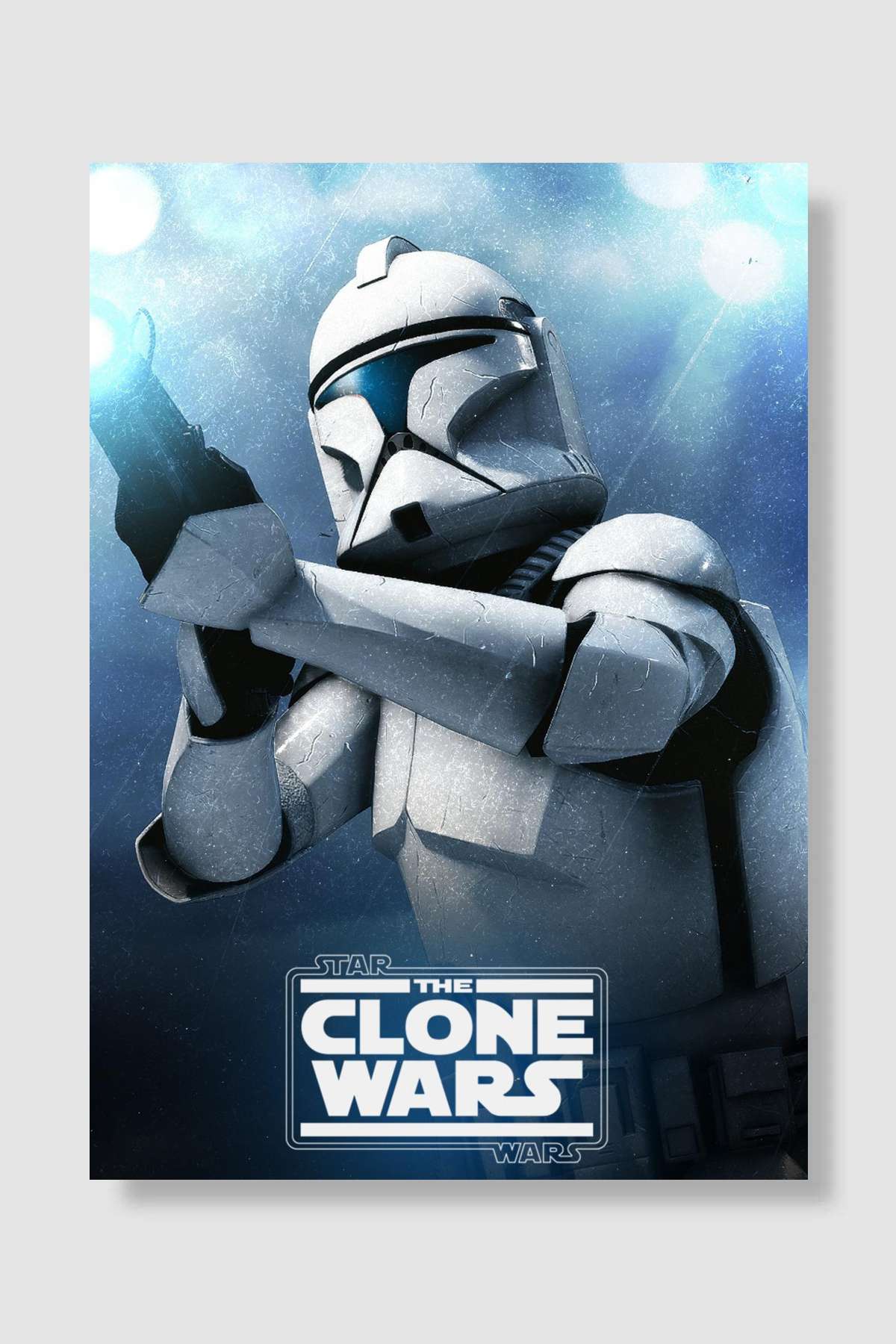 Star Wars: Klon Savaşları - Star Wars: The Clone Wars Dizi Poster Çerçevesiz Yüksek Kalite Dizi Afiş Duvar Poster