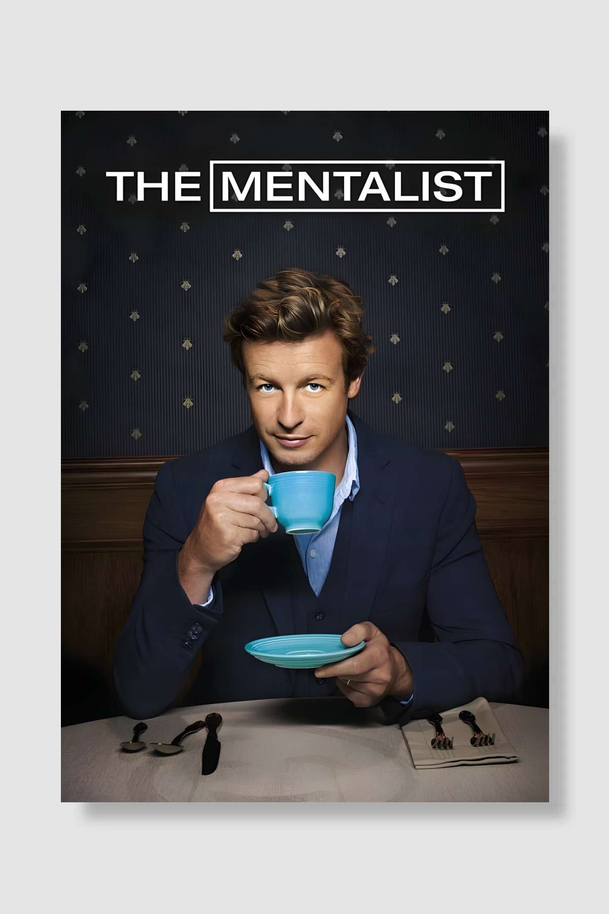 The Mentalist Dizi Poster Çerçevesiz Yüksek Kalite Dizi Afiş Duvar Poster