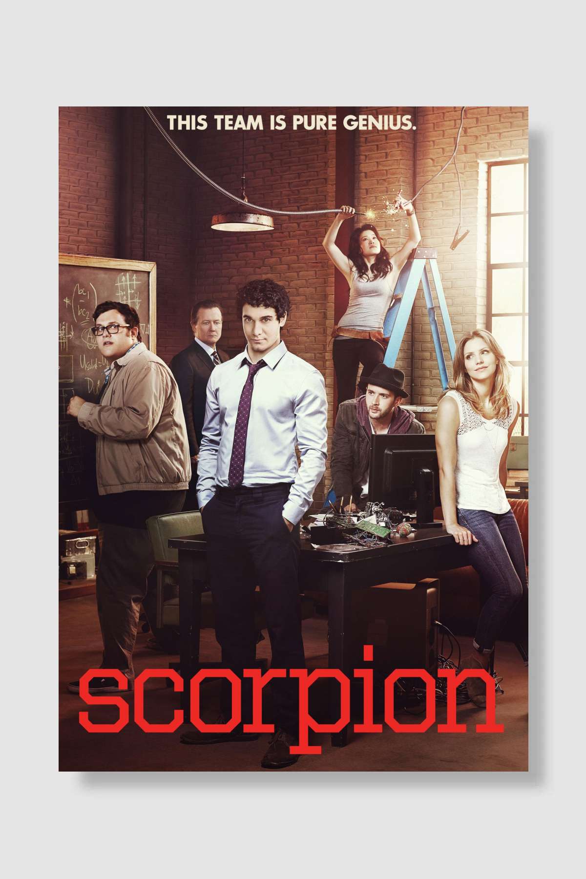 Scorpion Dizi Poster Çerçevesiz Yüksek Kalite Dizi Afiş Duvar Poster