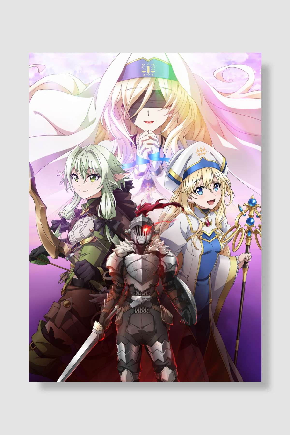 Goblin Slayer - ゴブリンスレイヤー Dizi Poster Çerçevesiz Yüksek Kalite Dizi Afiş Duvar Poster