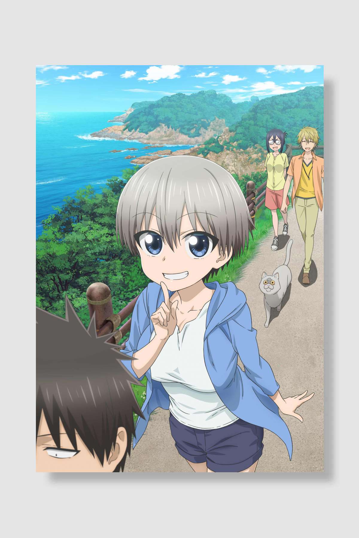 Uzaki-chan wa Asobitai! - 宇崎ちゃんは遊びたい！ Dizi Poster Çerçevesiz Yüksek Kalite Dizi Afiş Duvar Poster