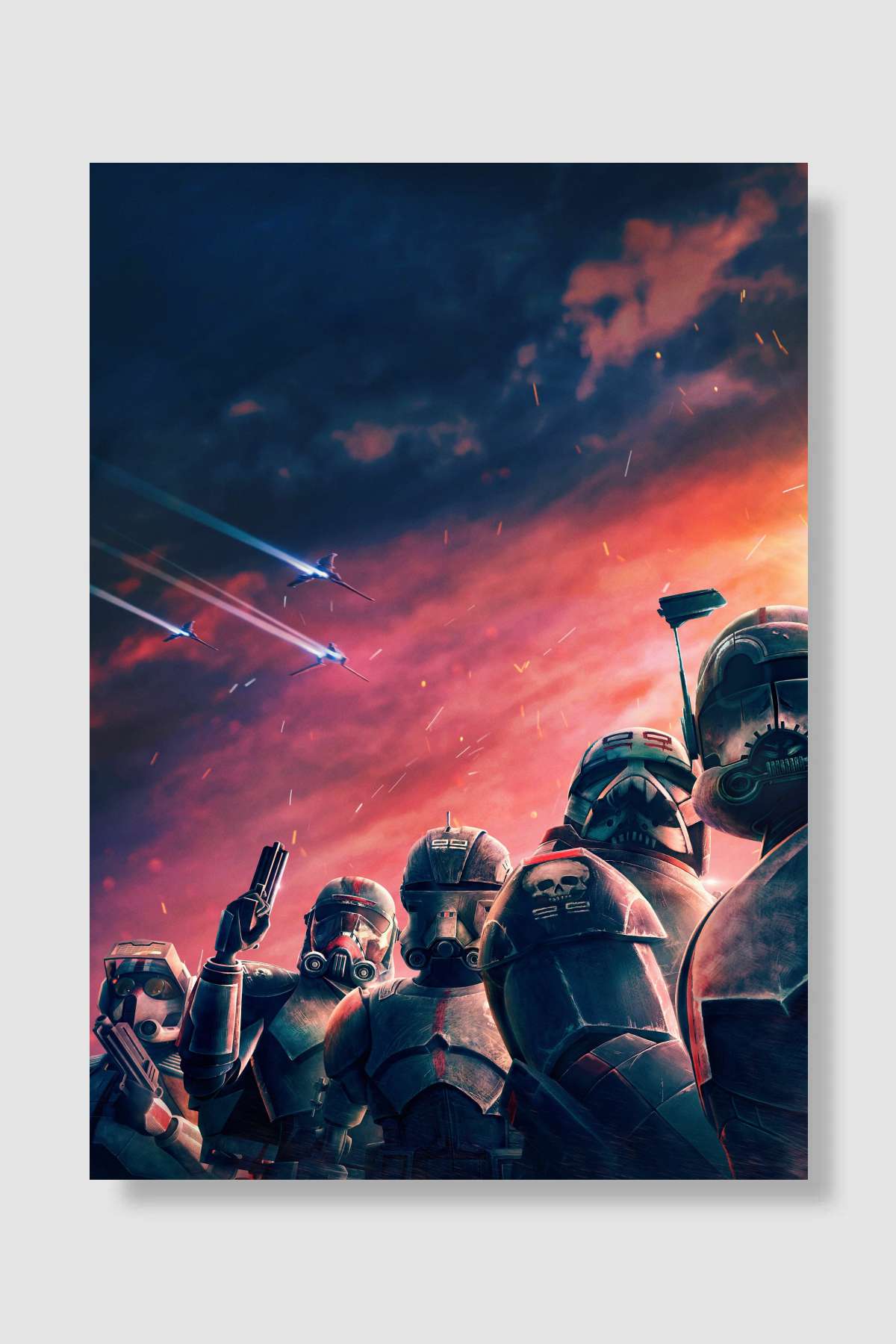 Star Wars: The Bad Batch Dizi Poster Çerçevesiz Yüksek Kalite Dizi Afiş Duvar Poster
