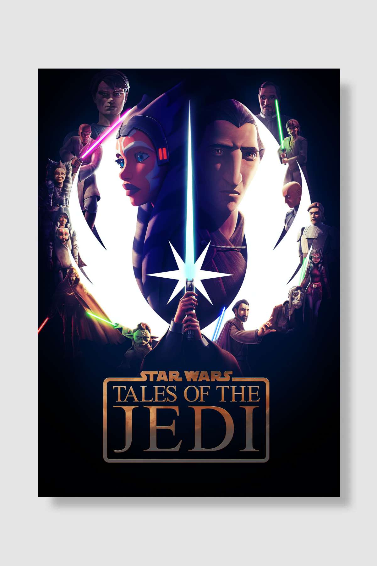 Star Wars: Tales of the Jedi Dizi Poster Çerçevesiz Yüksek Kalite Dizi Afiş Duvar Poster