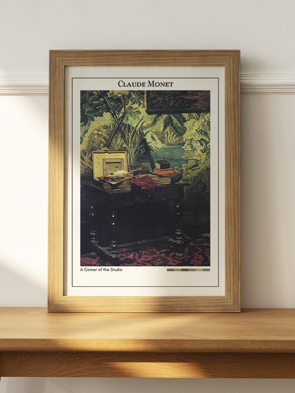 Claude Monet A Corner of the Studio Poster