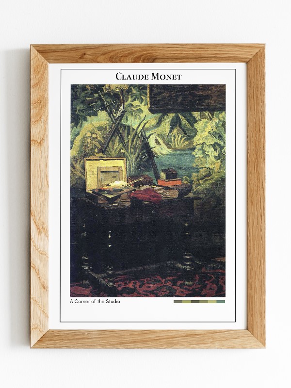 Claude Monet A Corner of the Studio Poster