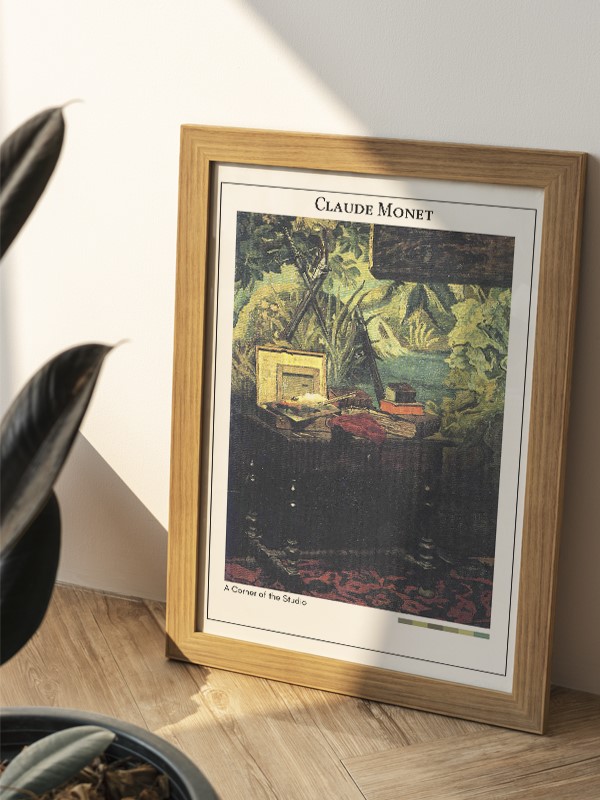 Claude Monet A Corner of the Studio Poster
