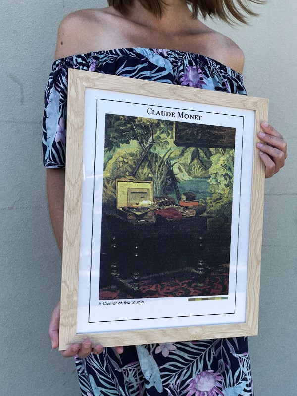 Claude Monet A Corner of the Studio Poster