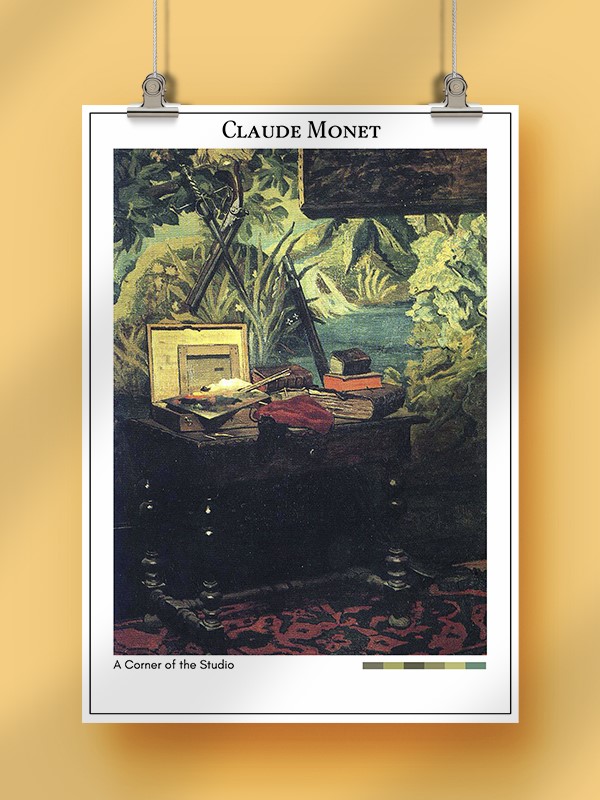 Claude Monet A Corner of the Studio Poster