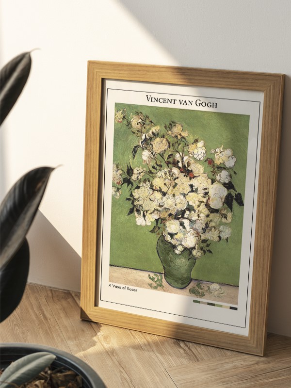 Vincent van Gogh A Vase of Roses Poster