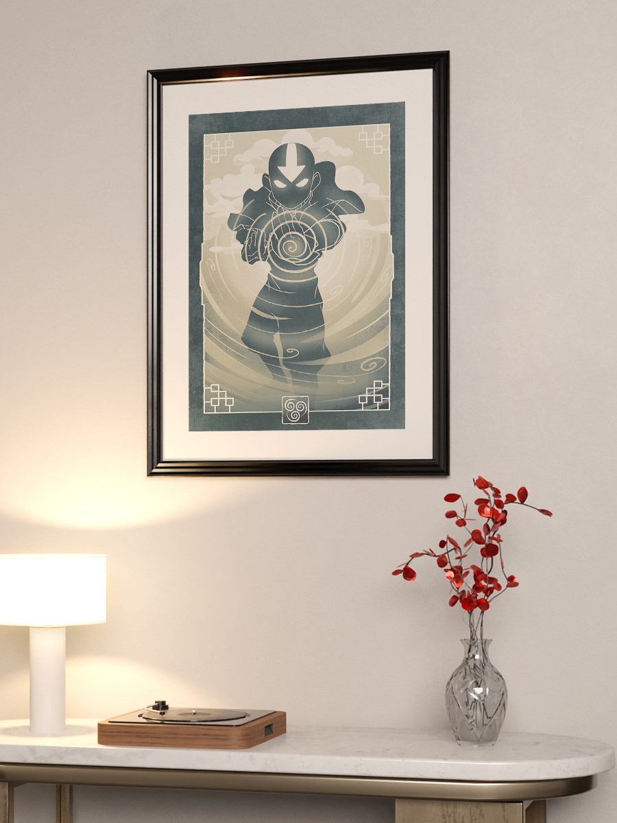 Aang Air Anime Poster Çerçevesiz Yüksek Kalite Anime Duvar Poster