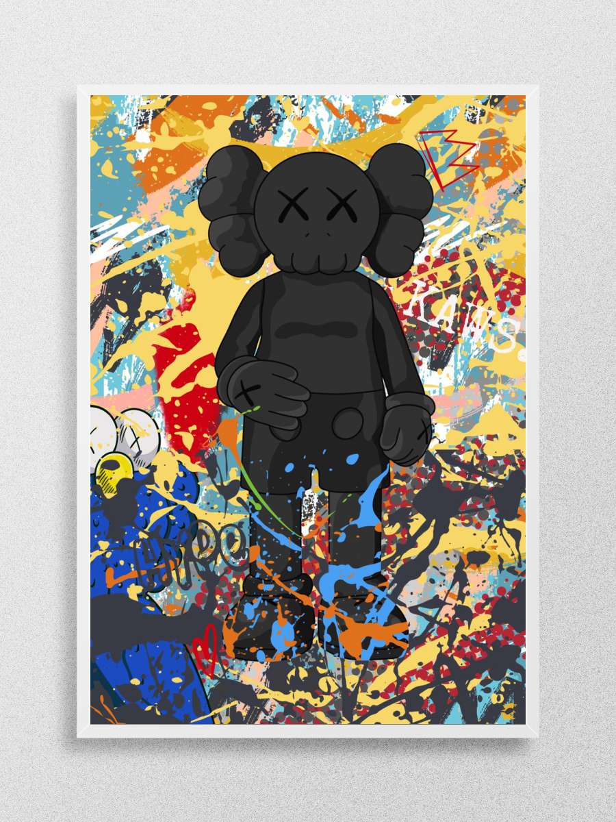 Abstract splatter kaws Anime Poster Çerçevesiz Yüksek Kalite Anime Duvar Poster