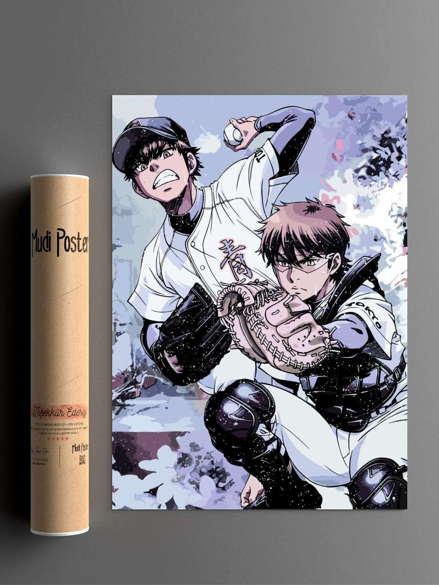 Ace Of Diamond Anime Poster Çerçevesiz Yüksek Kalite Anime Duvar Poster
