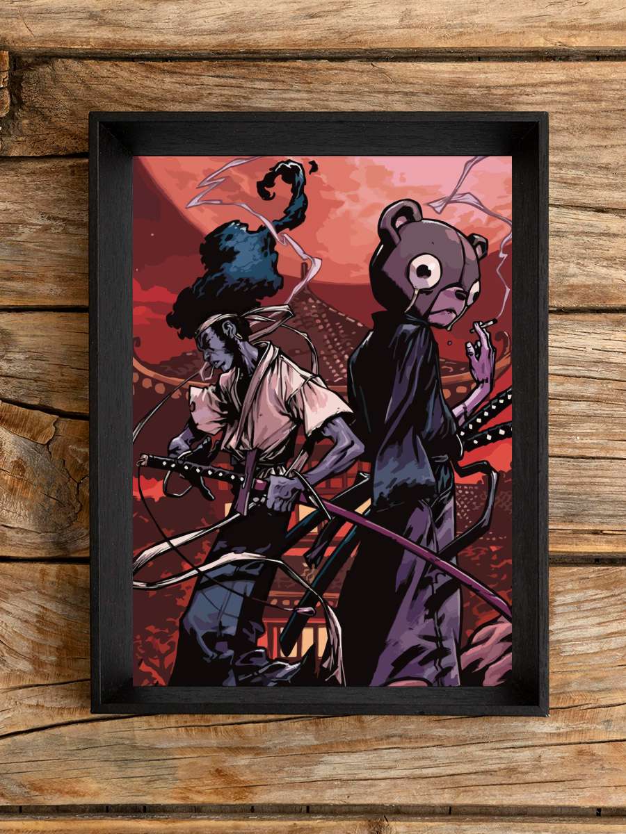 afro samurai Anime Poster Çerçevesiz Yüksek Kalite Anime Duvar Poster