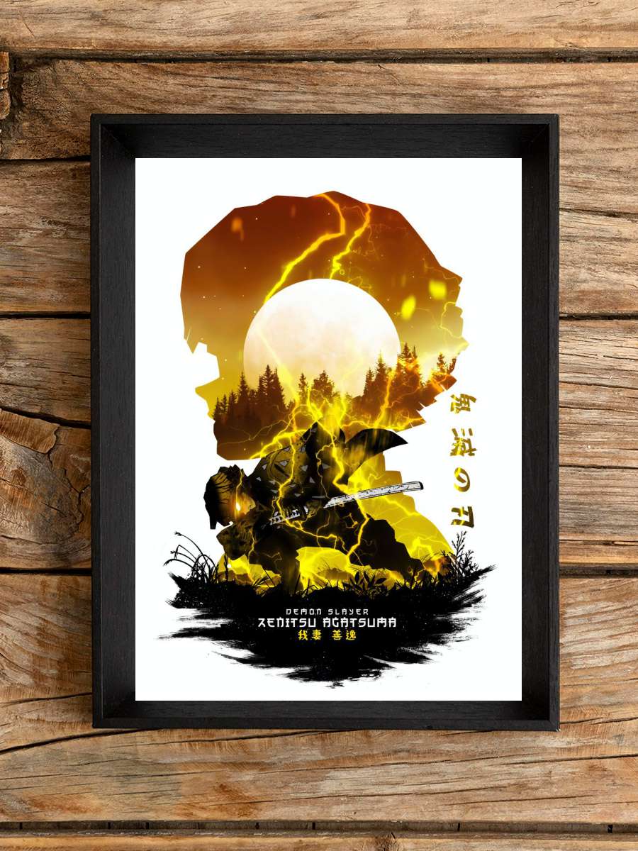 Agatsuma Zenitsu Anime Poster Çerçevesiz Yüksek Kalite Anime Duvar Poster