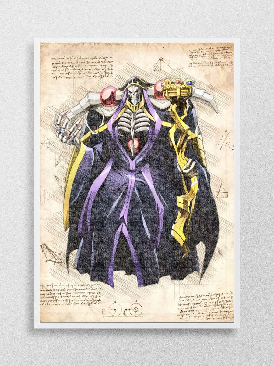 Ainz Ooal Gown Anime Poster Çerçevesiz Yüksek Kalite Anime Duvar Poster