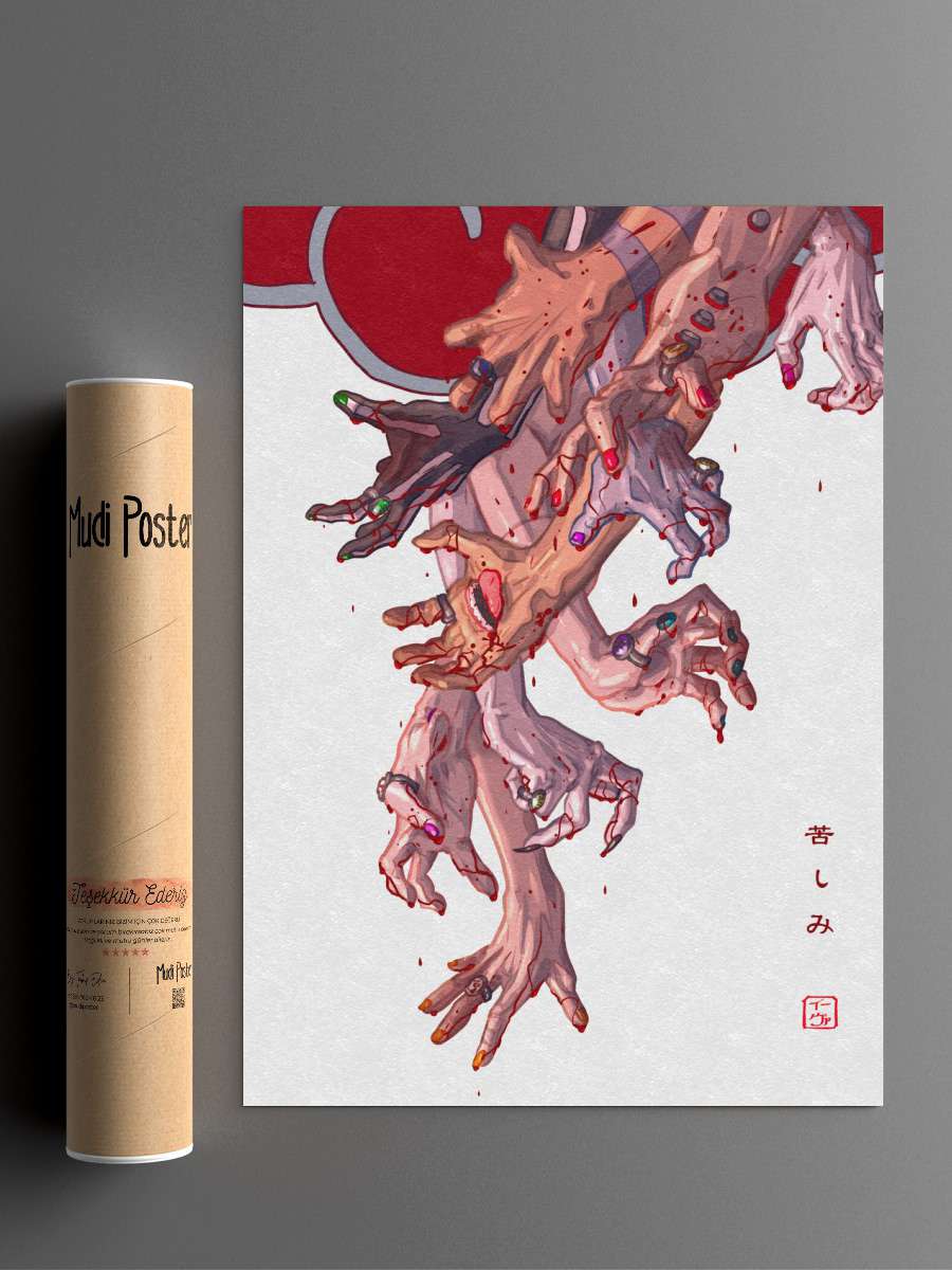 akatsuki Uzumaki pain Anime Poster Çerçevesiz Yüksek Kalite Anime Duvar Poster