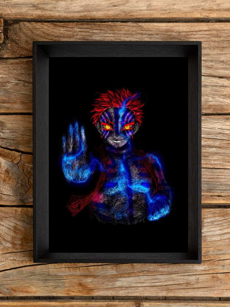 Akaza Demon Slayer Anime Poster Çerçevesiz Yüksek Kalite Anime Duvar Poster