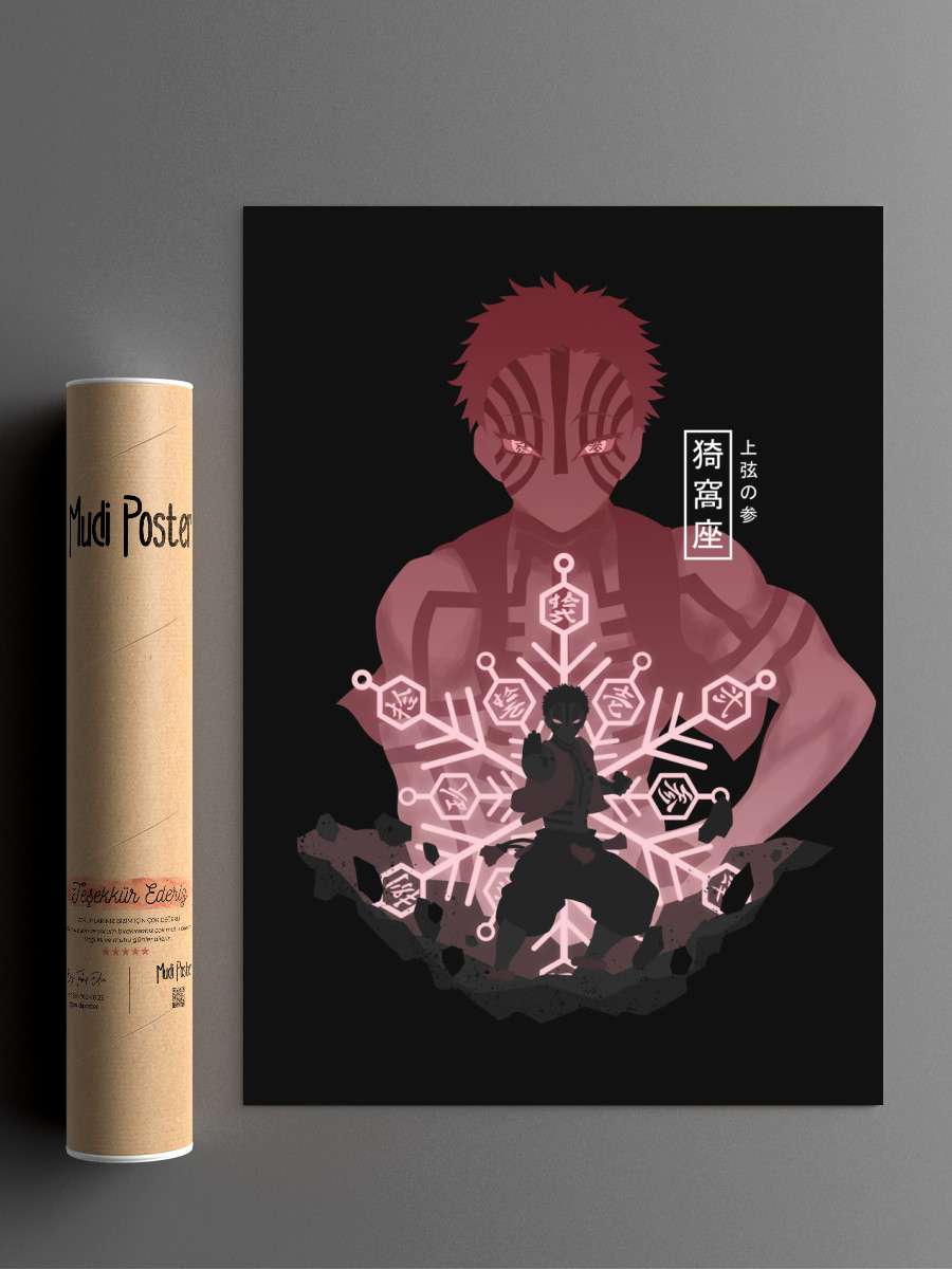 Akaza Anime Poster Çerçevesiz Yüksek Kalite Anime Duvar Poster
