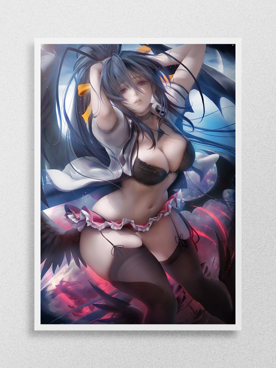 Akeno Anime Poster Çerçevesiz Yüksek Kalite Anime Duvar Poster