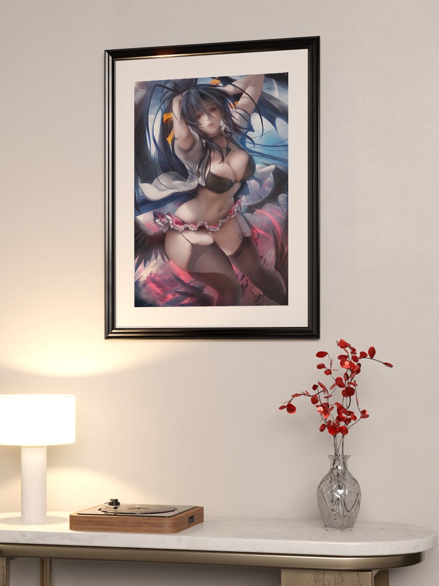 Akeno Anime Poster Çerçevesiz Yüksek Kalite Anime Duvar Poster