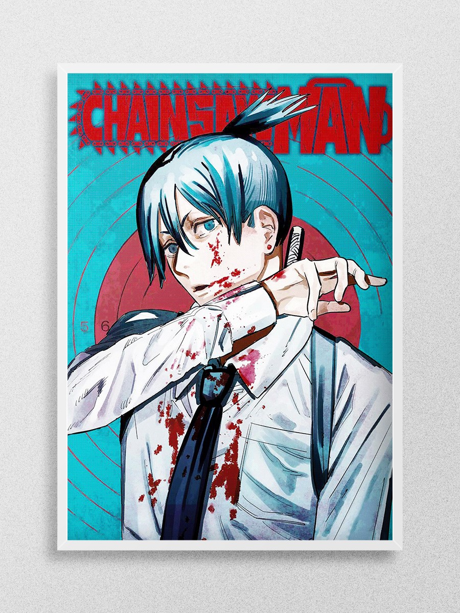 Aki Hayakawa Chainsaw Man Anime Poster Çerçevesiz Yüksek Kalite Anime Duvar Poster