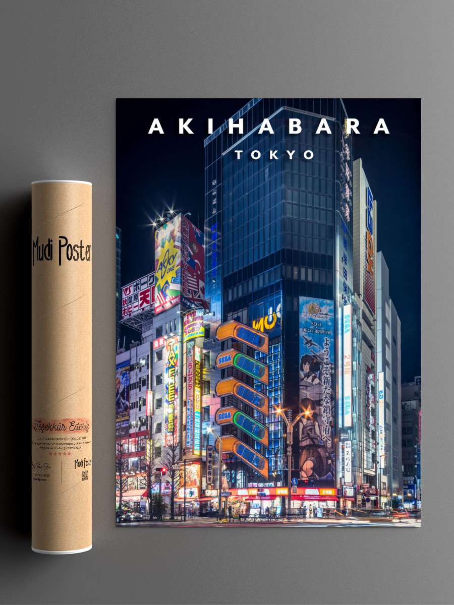 Akihabara electric town Anime Poster Çerçevesiz Yüksek Kalite Anime Duvar Poster