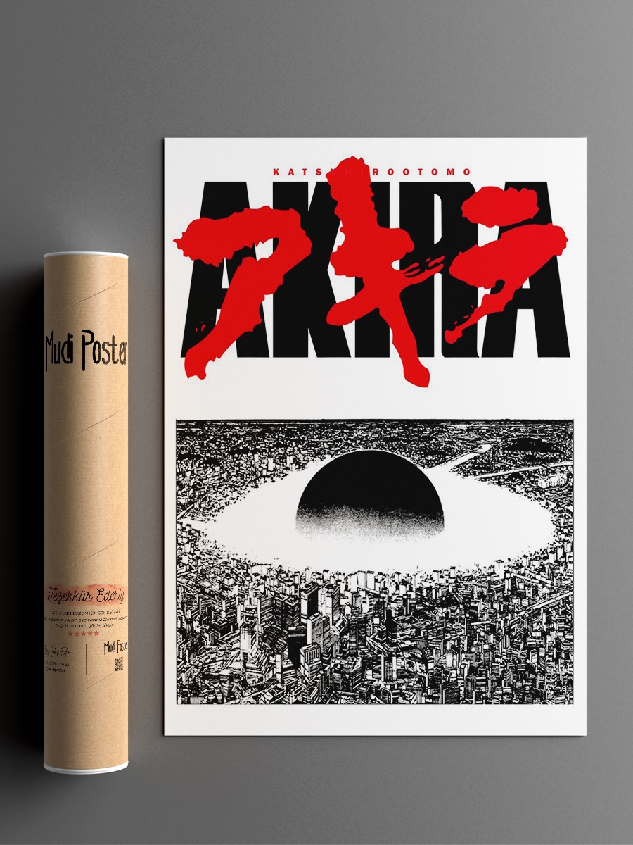 AKIRA  Anime Poster Çerçevesiz Yüksek Kalite Anime Duvar Poster