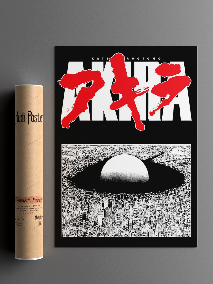 AKIRA  Anime Poster Çerçevesiz Yüksek Kalite Anime Duvar Poster