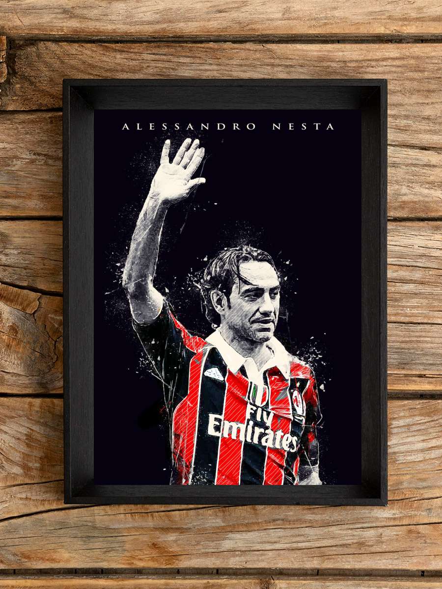 Alessandro Nesta Futbol Poster Çerçevesiz Yüksek Kalite Futbolcu Duvar Poster