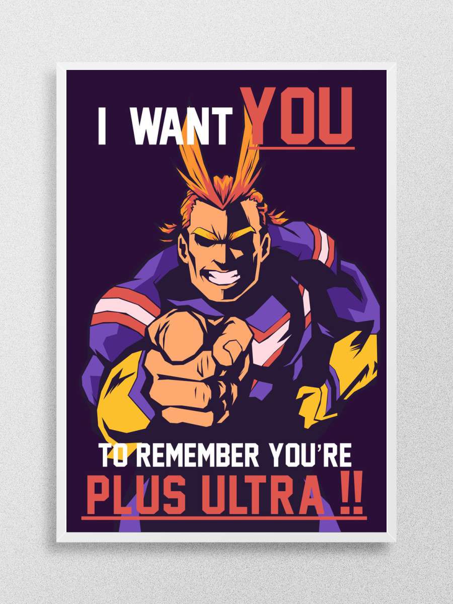 all might i want you Anime Poster Çerçevesiz Yüksek Kalite Anime Duvar Poster