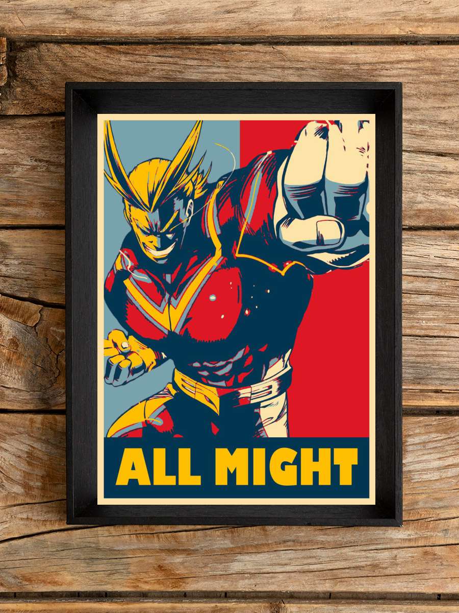 All Might Powerfull Anime Poster Çerçevesiz Yüksek Kalite Anime Duvar Poster