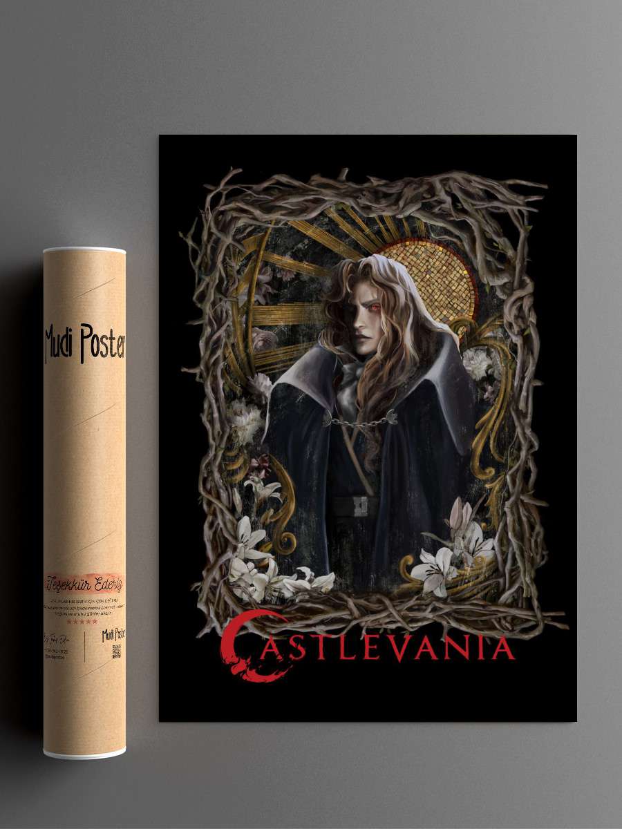 Alucard Portrait Anime Poster Çerçevesiz Yüksek Kalite Anime Duvar Poster