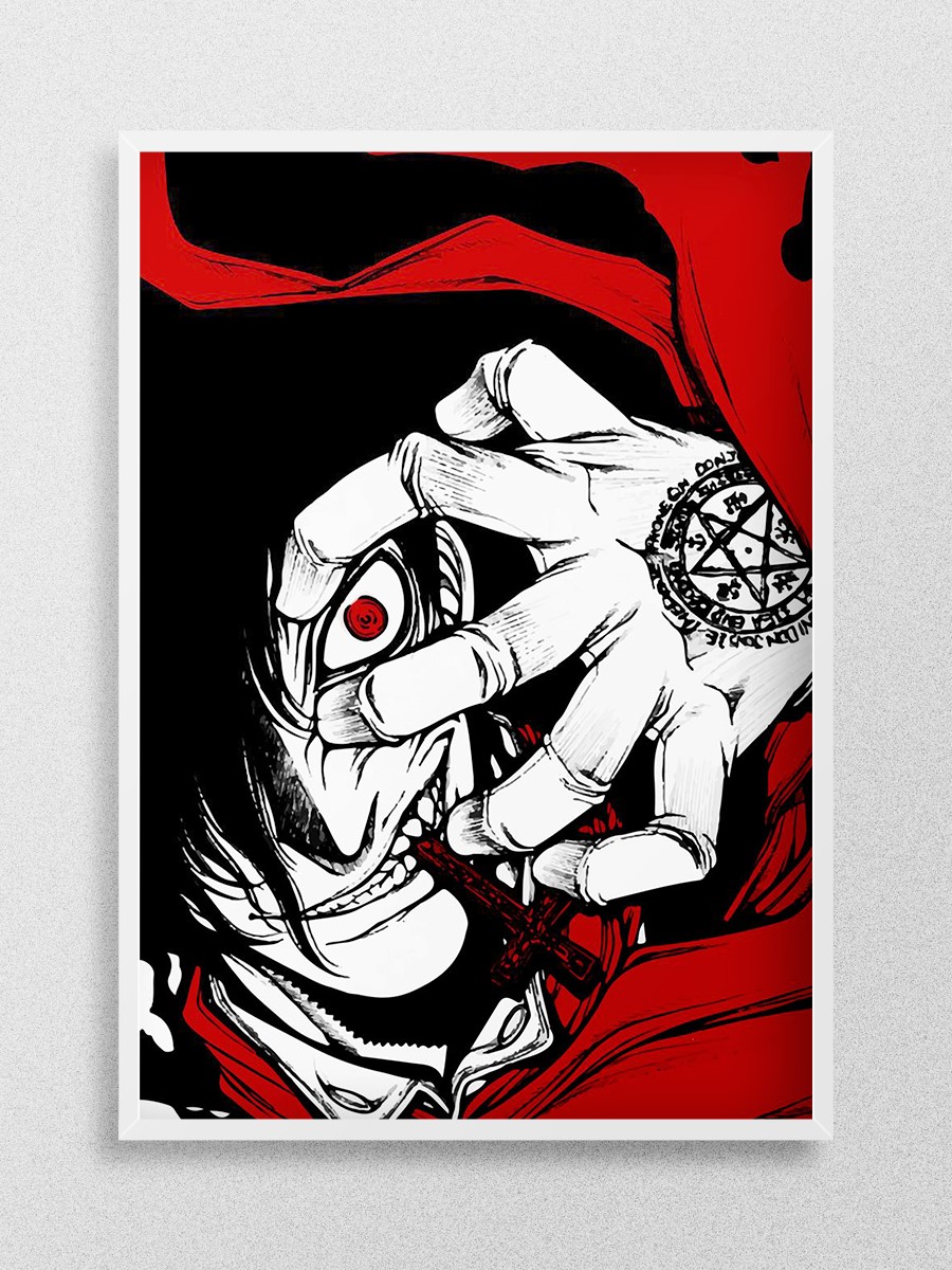 Alucard Anime Poster Çerçevesiz Yüksek Kalite Anime Duvar Poster