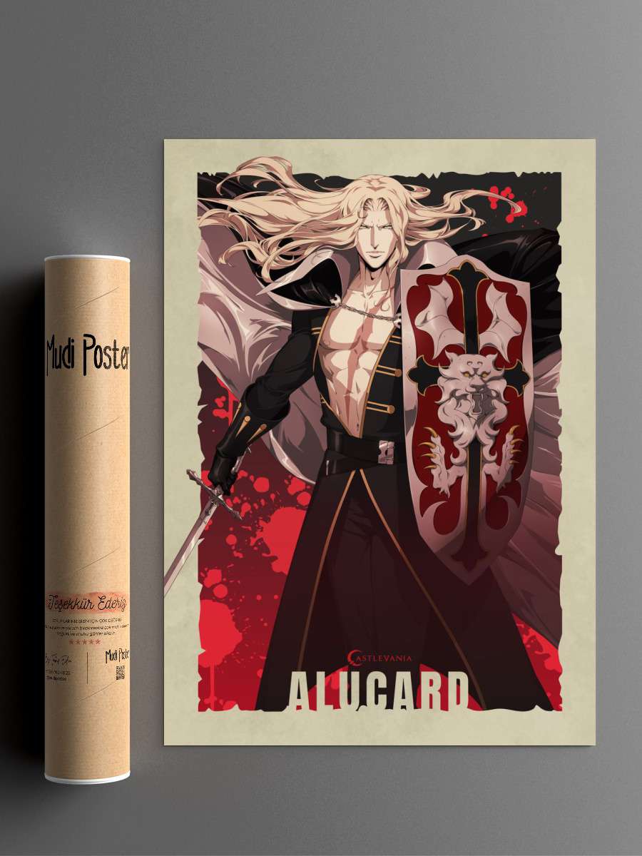 Alucard World of Heroes Anime Poster Çerçevesiz Yüksek Kalite Anime Duvar Poster